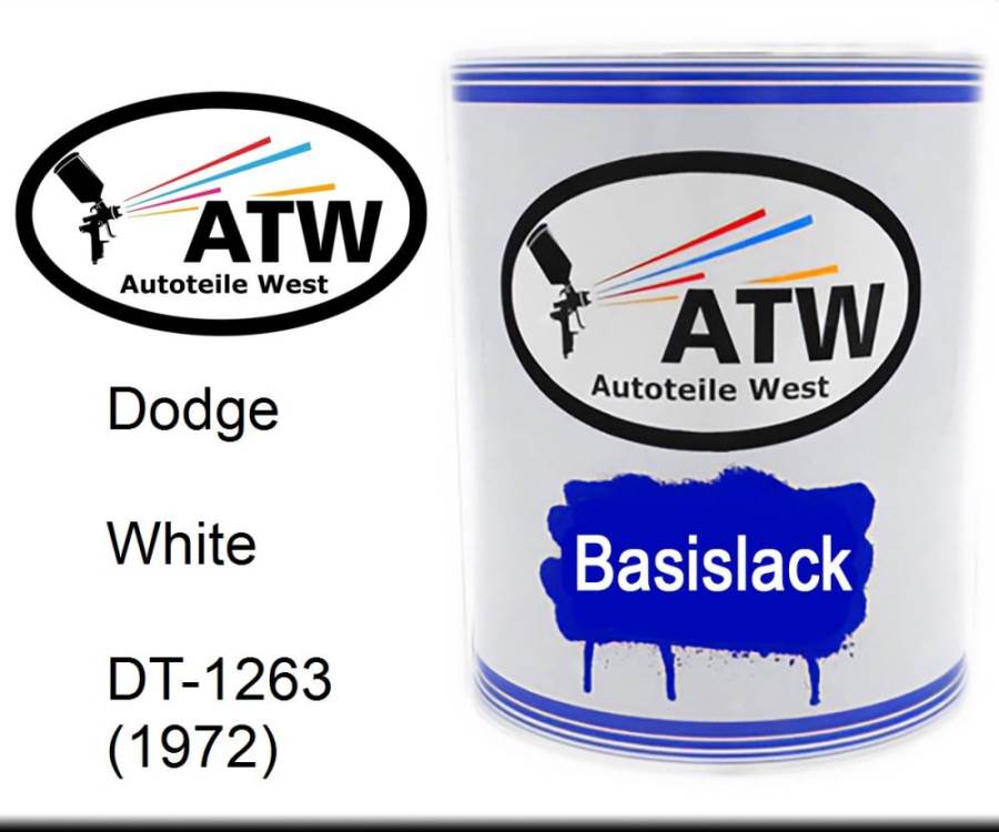 Dodge, White, DT-1263 (1972): 1L Lackdose, von ATW Autoteile West.